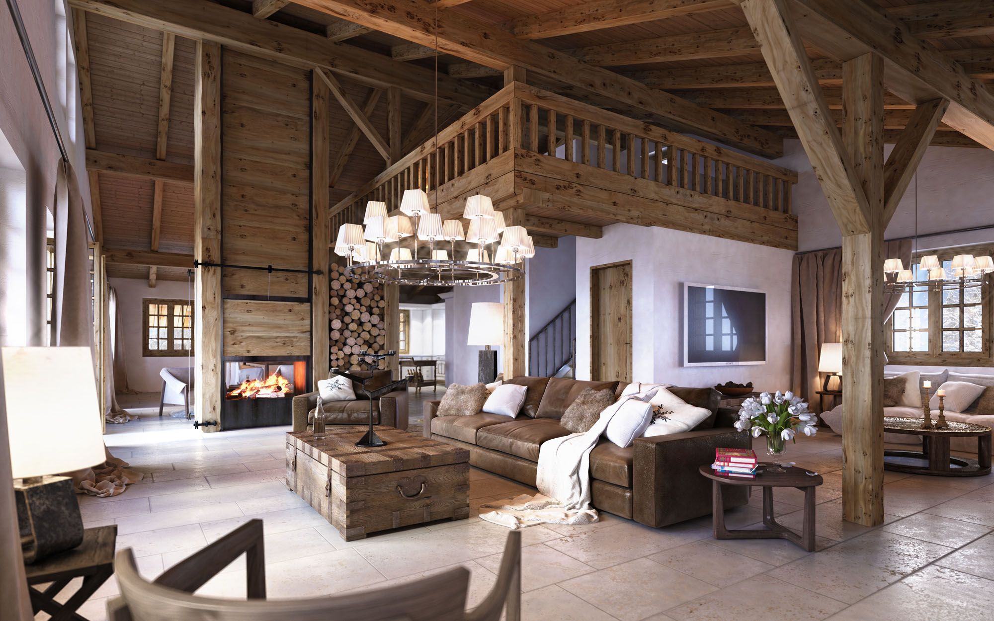 Wohnzimmer rustikal: sublime rustikale wohnzimmer design ideen ...