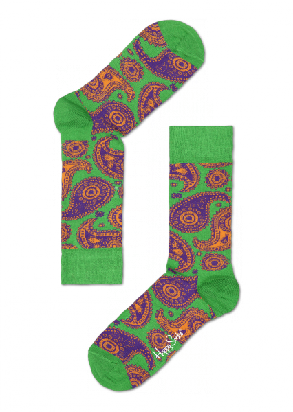 Paisley Socke grün