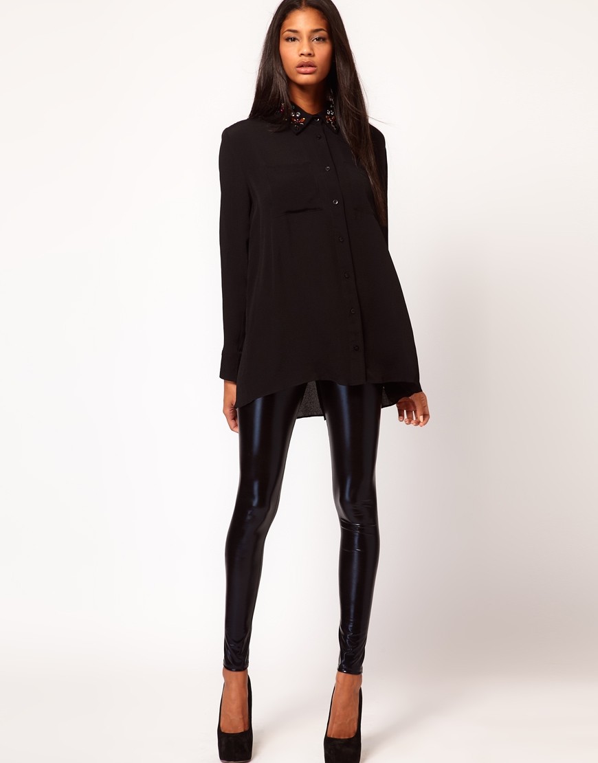 asos Wetlook Leggins