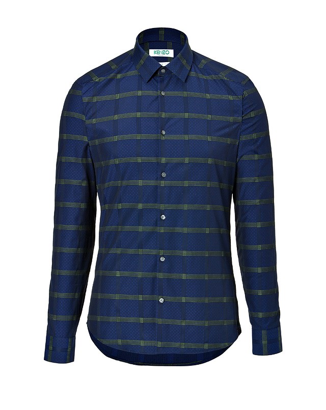 Kenzo Hemd blau/grün