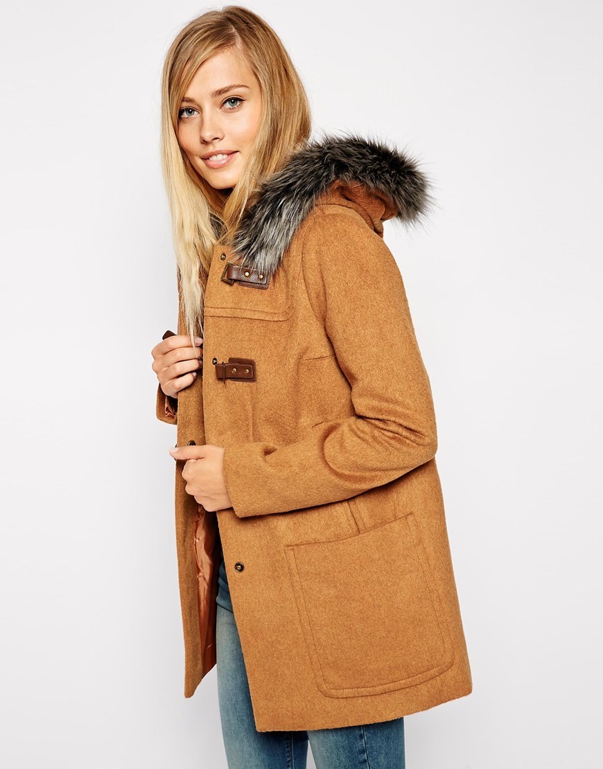 asos Dufflecoat camel