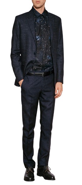 Paul Kehl blauer Wollanzug