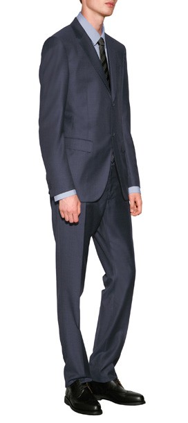 Jil Sander blauer Regular Anzug