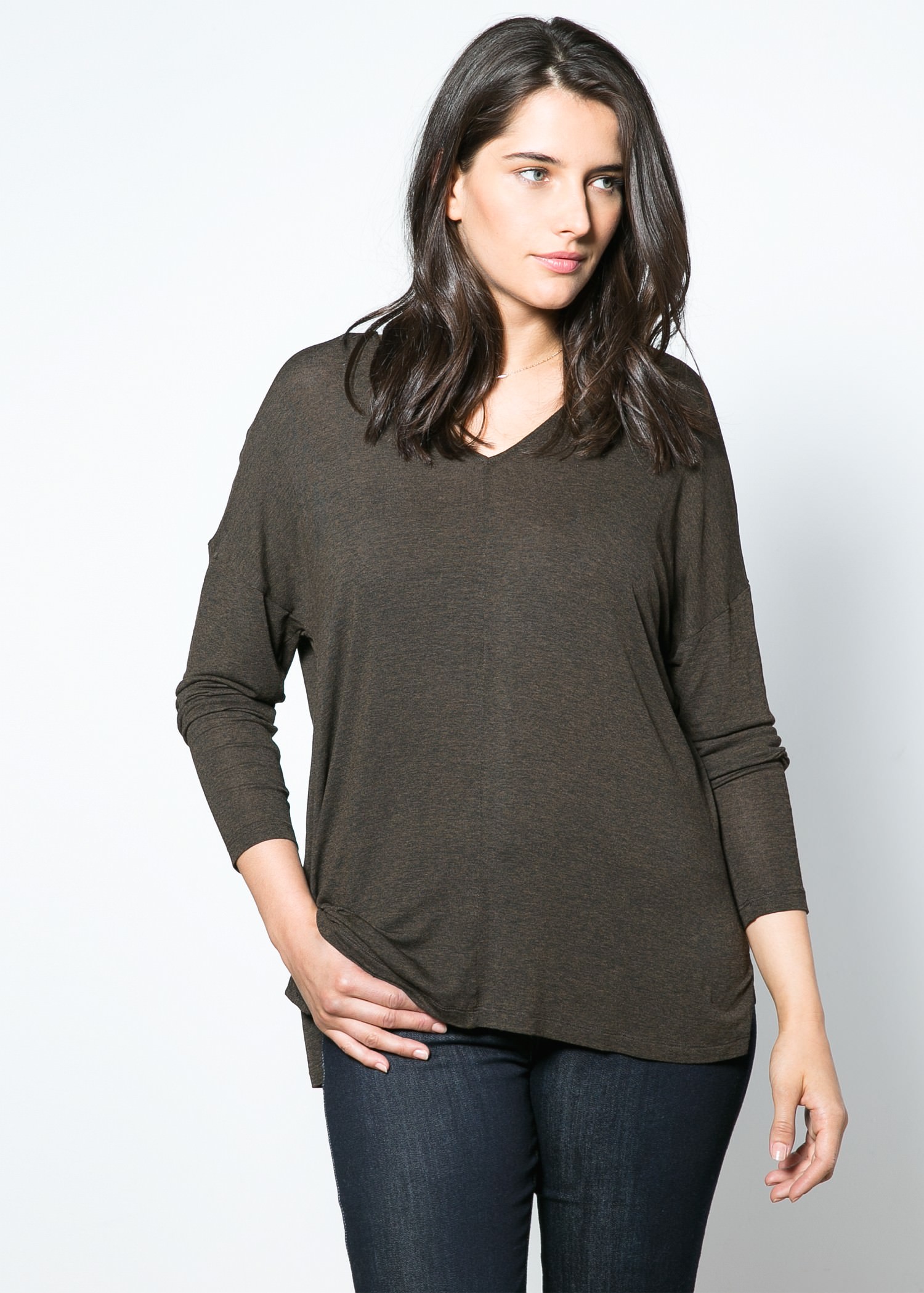 Fliessender Pullover plus