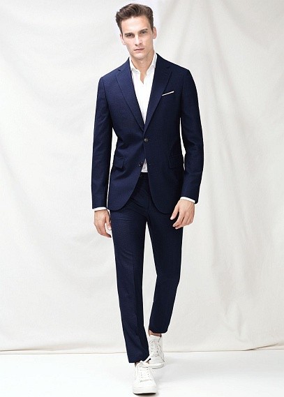 Mango Hahnentritt-Anzug