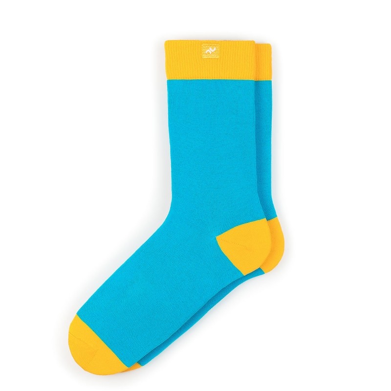 Gelb-Blaue Socke