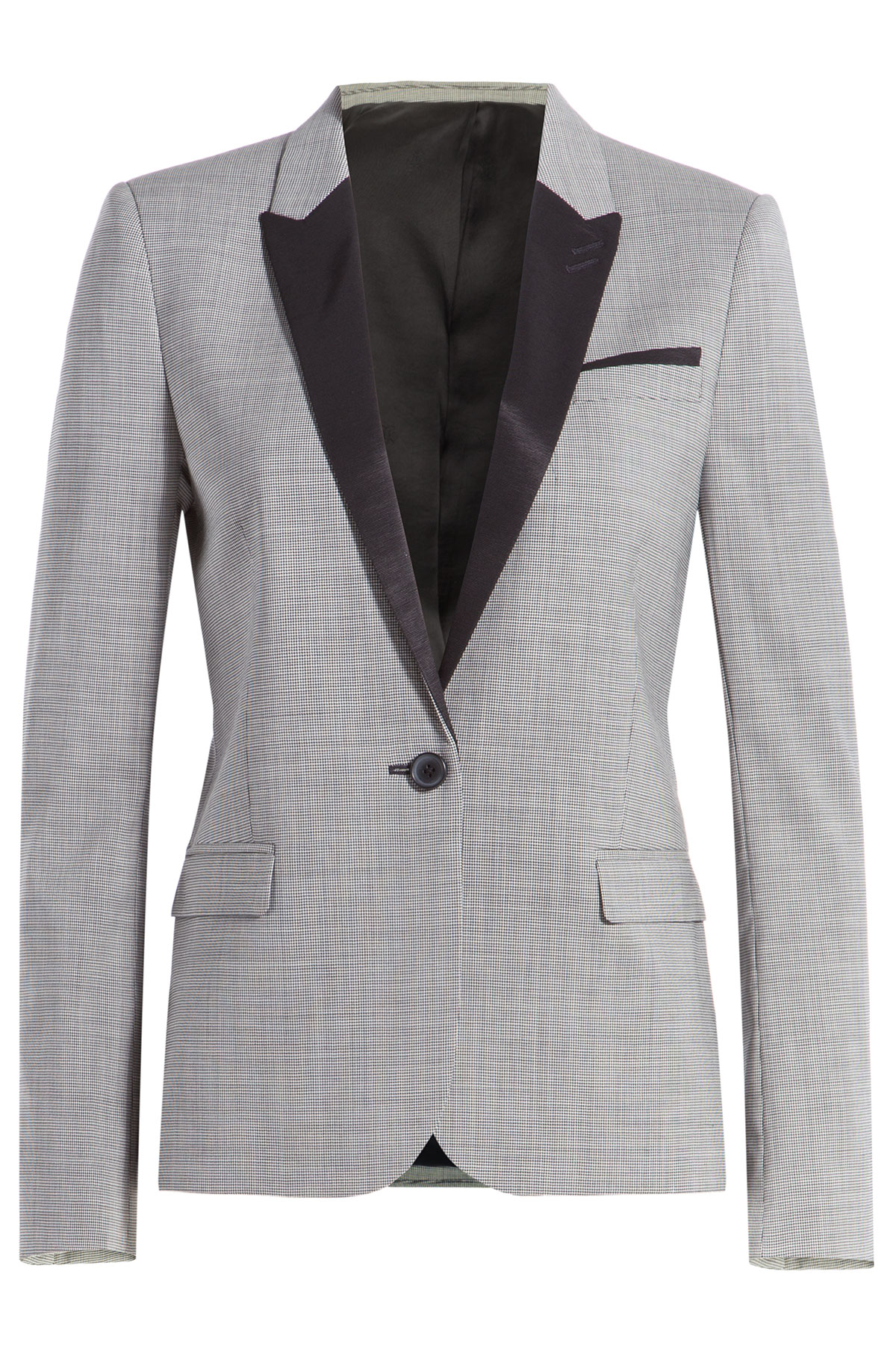 Blazer X-Typ Frau Hahnentritt-Muster Kooples