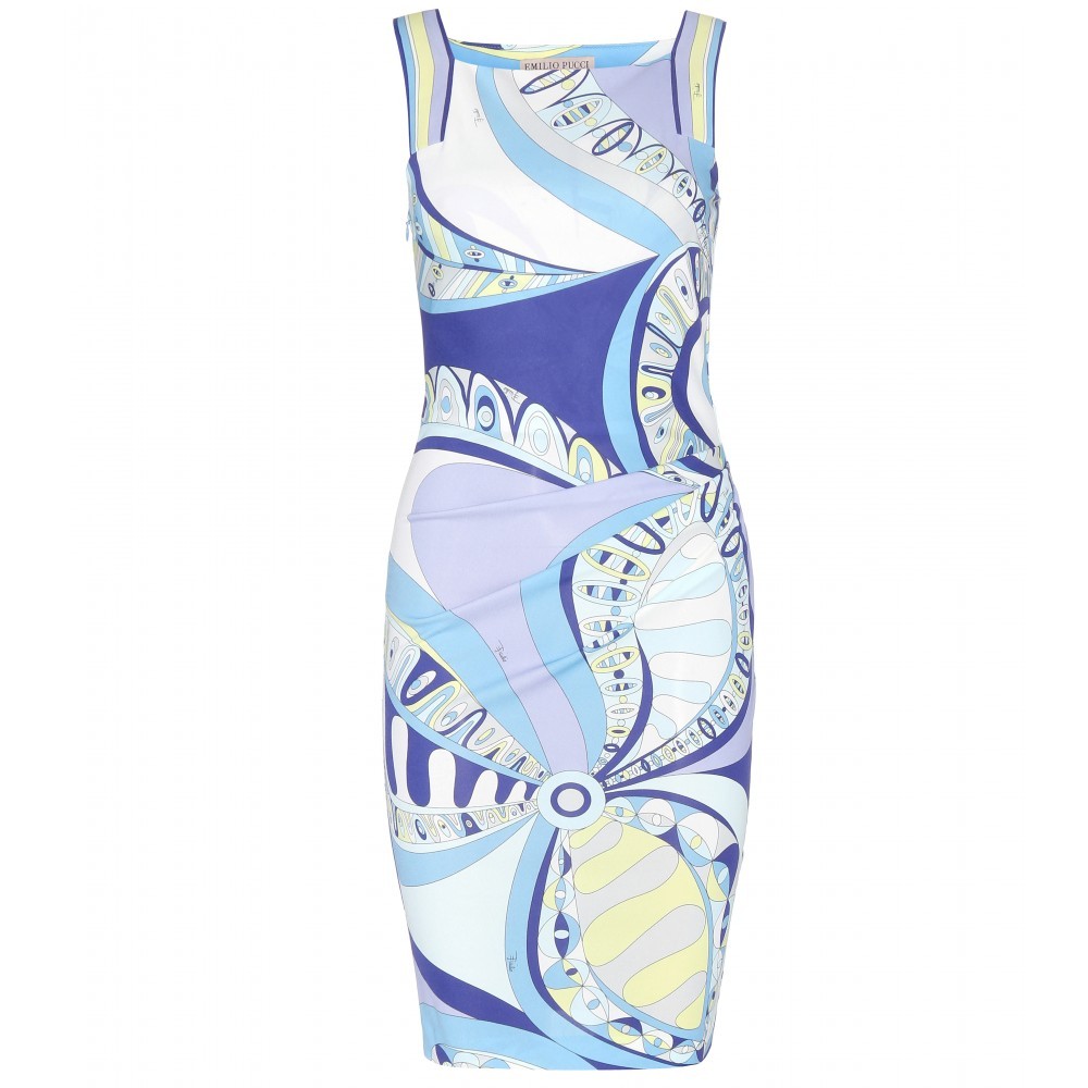 Kleid X-Frau Kleid aquatische Töne Emilio Pucci