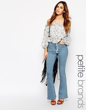 Jeans A-Typ Frau Jeans hellblau Glamorous Petite