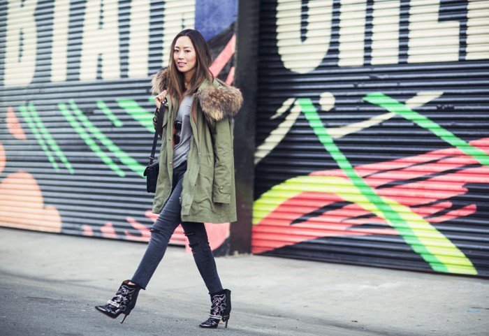 aimee_song_green_military_jacket_ripped_skinny_jeans_isabel_marant.jpg