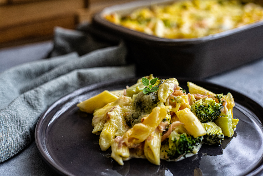 Würziger Gemüse-Pasta-Auflauf mit Raclettekäse