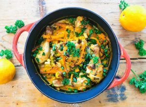 Curry-Poulet: köstliches Blitzgericht aus dem Ofen